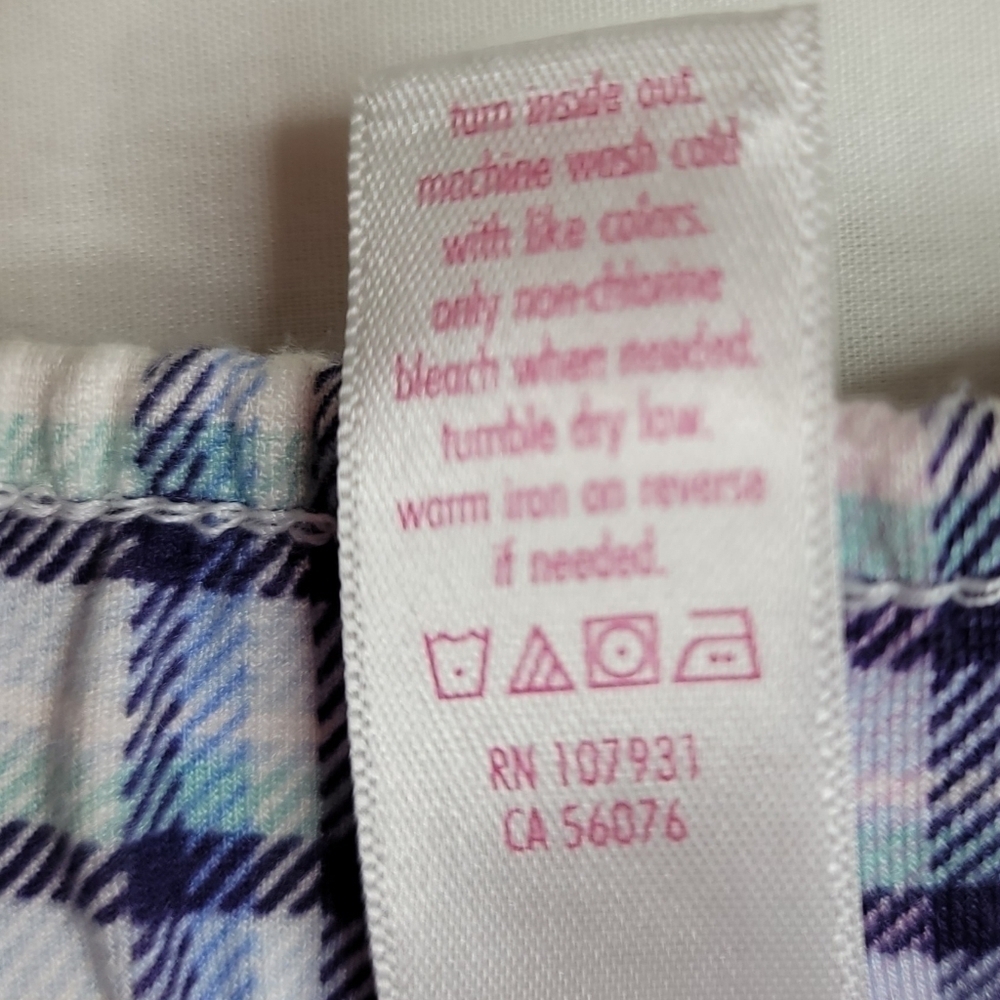 COPY - Justice Blue & Pink Plaid Pull On Mock Wrap Skort Girls Size 10 - Picture 8 of 13